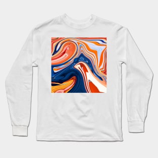 Abstract marble painting Art Long Sleeve T-Shirt